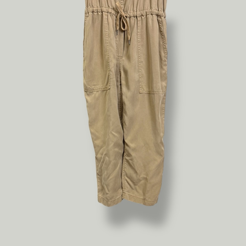 ARITZIA WILFRED FREE Jumpsuit Women Size Small Tan Valletta Overalls Loose Fit - Picture 4 of 16